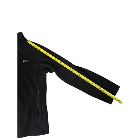 Patagonia Synchilla Fleece Full Zip Womens Black Jacket Logo Hiking Outdoors L - Picture 5 of 11